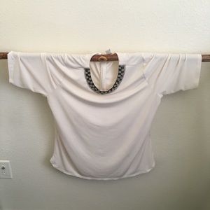 Liz Claiborne white short sleeve top